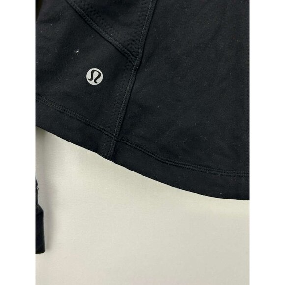 Lululemon Women's Size 4 Zip-Up Jacket Black Pow Stripe Split Pea Luon - Picture 10 of 13